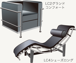 LC2グランドコンフォート・LC4シェーズロング