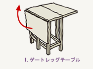 ゲートレッグテーブル